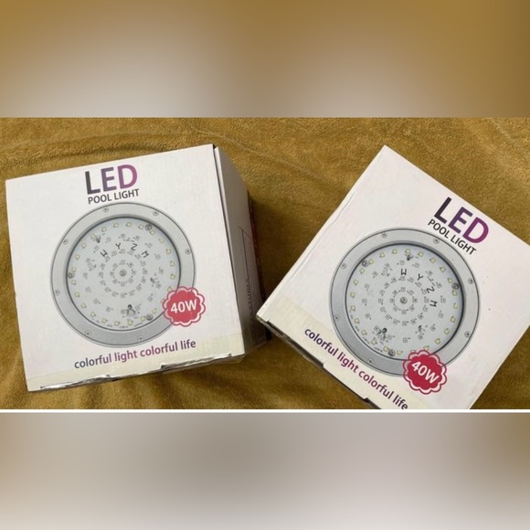 Two (2) - Waterproof 12V 40W LED Color Changing Pool Light Bulbs - Picture 4 of 8